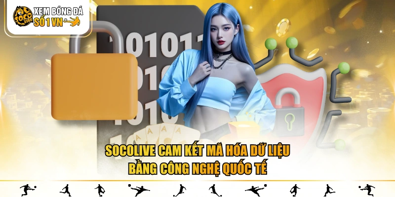 SOCOLIVE cam kết mã hóa dữ liệu bằng công nghệ quốc tế